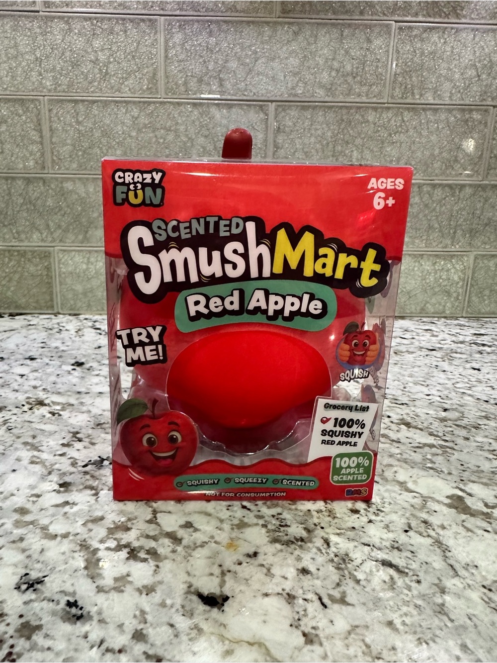 Crazy Fun Scented SmushMart Red Apple Squishy.